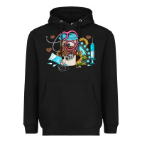 Black western sunflower gemstone nurse Heavyweight Hoodie - JahusDesignShop