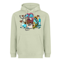 Western Sunflower Gemstone Nurse Heavyweight Hoodie | Teevron