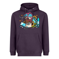 Plum western sunflower gemstone nurse Heavyweight Hoodie - JahusDesignShop