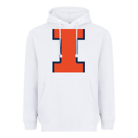 White Illinois Fighting Illini, Merch Heavyweight Hoodie - linhVisuals