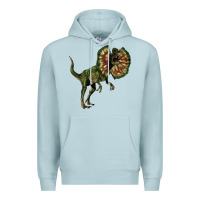 Blue Mist Dilophosaurus Premium Hoodie - LillyAllenDesigns