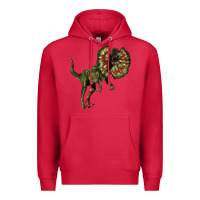 Cardinal Dilophosaurus Premium Hoodie - LillyAllenDesigns