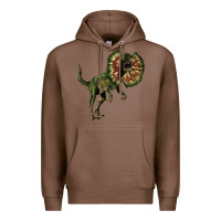 Chestnut Dilophosaurus Premium Hoodie - LillyAllenDesigns