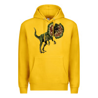Lemon Dilophosaurus Premium Hoodie - LillyAllenDesigns