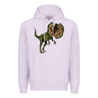 Lilac Dilophosaurus Premium Hoodie - LillyAllenDesigns