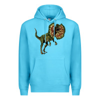 Ocean Blue Dilophosaurus Premium Hoodie - LillyAllenDesigns