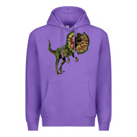 Purple Dilophosaurus Premium Hoodie - LillyAllenDesigns