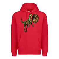 Red Dilophosaurus Premium Hoodie - LillyAllenDesigns