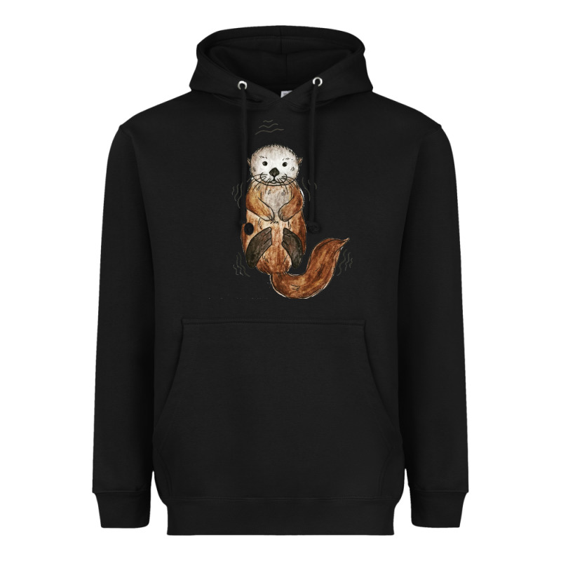 Otter Heavyweight Hoodie by linhVisuals | Teevron