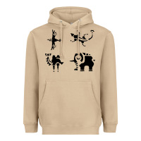 Mushroom divine beasts symbols Heavyweight Hoodie - linhVisuals