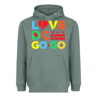 Sage #love dc go go Heavyweight Hoodie - linhVisuals