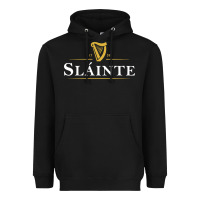 Black slainte irish drink Heavyweight Hoodie - linhVisuals