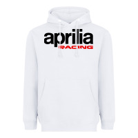 White aprillian racing Heavyweight Hoodie - linhVisuals
