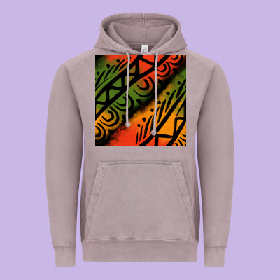 African Tribal Seamless Pattern Vintage Hoodie Designed By Bundleandbundleshop
