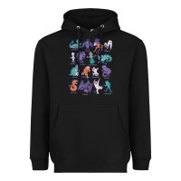 Black cryptid creatures   mythology Heavyweight Hoodie - linhVisuals