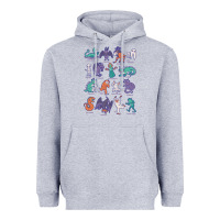 Heather Grey cryptid creatures   mythology Heavyweight Hoodie - linhVisuals