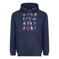 Navy cryptid creatures   mythology Heavyweight Hoodie - linhVisuals