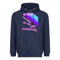 Navy ohhhhh i wanna dance with somebody Heavyweight Hoodie - linhVisuals