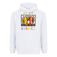 White best buddies has landed Heavyweight Hoodie - linhVisuals