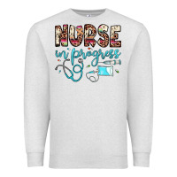 Oatmeal Heather nurse in progress Premium Sweatshirt - JahusDesignShop