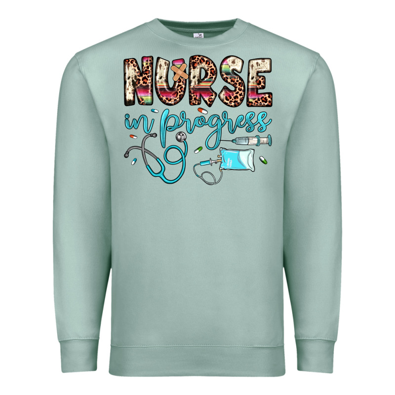 Nurse In Progress Premium Sweatshirt by JahusDesignShop | Teevron