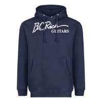 Navy bc rich guitar Heavyweight Hoodie - linhVisuals