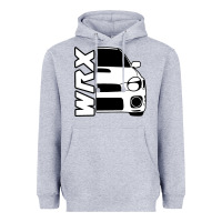 Heather Grey W R X cars Heavyweight Hoodie - linhVisuals