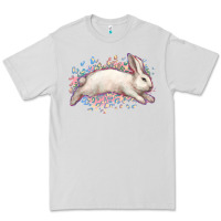 Dove Grey Easter Bunny leopard Easter Day Premium Tee - HowdyJamesFarm