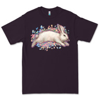 Plum Easter Bunny leopard Easter Day Premium Tee - HowdyJamesFarm