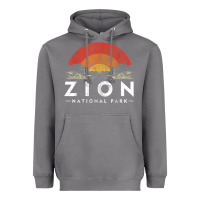 Storm retro zion national park us vintage utah adventure hiking Heavyweight Hoodie - linhVisuals