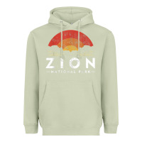 Matcha retro zion national park us vintage utah adventure hiking Heavyweight Hoodie - linhVisuals
