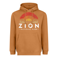 Meerkat retro zion national park us vintage utah adventure hiking Heavyweight Hoodie - linhVisuals
