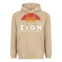Mushroom retro zion national park us vintage utah adventure hiking Heavyweight Hoodie - linhVisuals