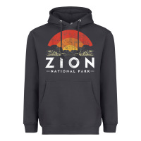 Smoke retro zion national park us vintage utah adventure hiking Heavyweight Hoodie - linhVisuals
