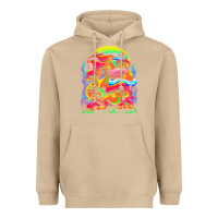 Mushroom psychedelic t  shirt psychedelic dream t  shirt Heavyweight Hoodie - linhVisuals