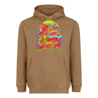 Toasted Coconut psychedelic t  shirt psychedelic dream t  shirt Heavyweight Hoodie - linhVisuals