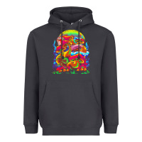 Smoke psychedelic t  shirt psychedelic dream t  shirt Heavyweight Hoodie - linhVisuals