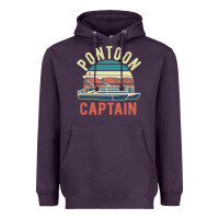 Plum pontoon captain vintage boating party funny gift for pontooning lover Heavyweight Hoodie - linhVisuals