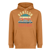 Meerkat pontoon captain vintage boating party funny gift for pontooning lover Heavyweight Hoodie - linhVisuals