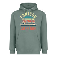Sage pontoon captain vintage boating party funny gift for pontooning lover Heavyweight Hoodie - linhVisuals
