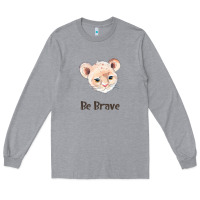 Heather Grey lion cute animals Long Sleeve Tee - RanaPortraitStore
