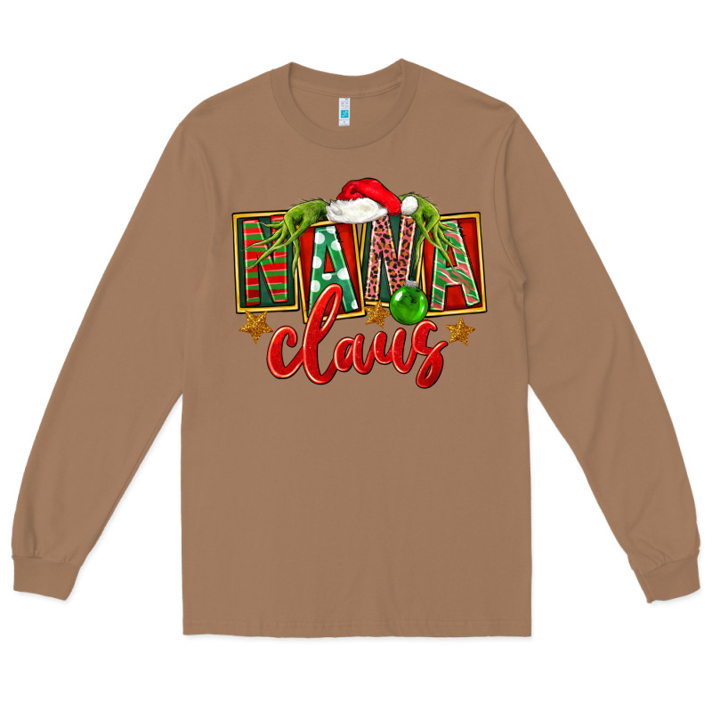 Christmas Nana Claus Long Sleeve Tee by FaDigitalArtStudio | Teevron