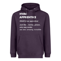 Plum hvac apprentice t shirt Heavyweight Hoodie - linhVisuals