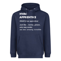 Navy hvac apprentice t shirt Heavyweight Hoodie - linhVisuals