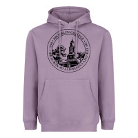 Lavender brooklyn college seal Heavyweight Hoodie - linhVisuals