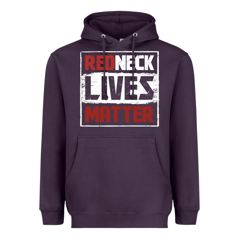Redneck Lives Matter Distressed Heavyweight Hoodie by linhVisuals | Teevron