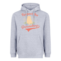 Heather Grey respect the groundhog happy groundhog day vintage Heavyweight Hoodie - linhVisuals