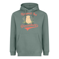 Sage respect the groundhog happy groundhog day vintage Heavyweight Hoodie - linhVisuals