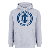 Heather Grey ithaca college bombers Heavyweight Hoodie - linhVisuals