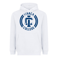 White ithaca college bombers Heavyweight Hoodie - linhVisuals